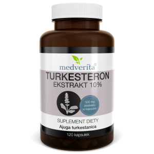 Turkesteron 500 mg ekstrakt 10% - 120 kapsułek
