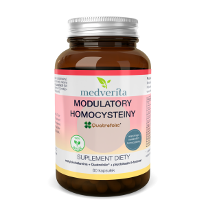 Modulatory homocysteiny ( witamina B12 + Folian Quatrefolic® + P-5-P ) - 60 kapsułek