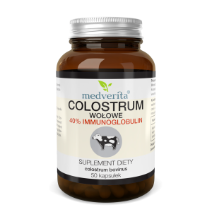 Colostrum wołowe 40% immunoglobulin - 50 kapsułek