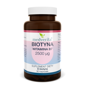 Biotyna 2500 µg witamina B7 (H) - 90 kapsułek
