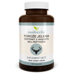 Poroże jelenia 98% peptydów  - 180 kapsułek