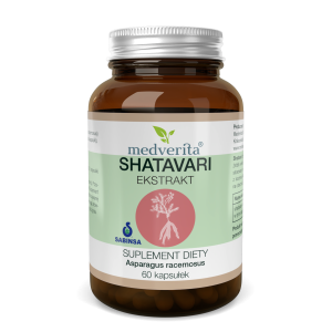 Shatavari ekstrakt 20% saponin - 60 kapsułek