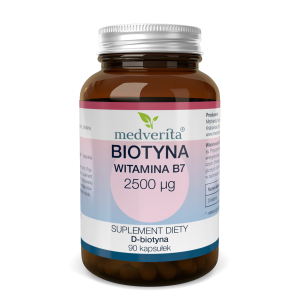Biotyna 2500 µg witamina B7 (H) - 90 kapsułek