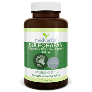 Sulforafan 400µg ekstrakt z kiełków brokułu - 120 kapsułek