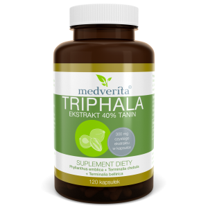 Triphala ekstrakt 40% tanin - 120 kapsułek
