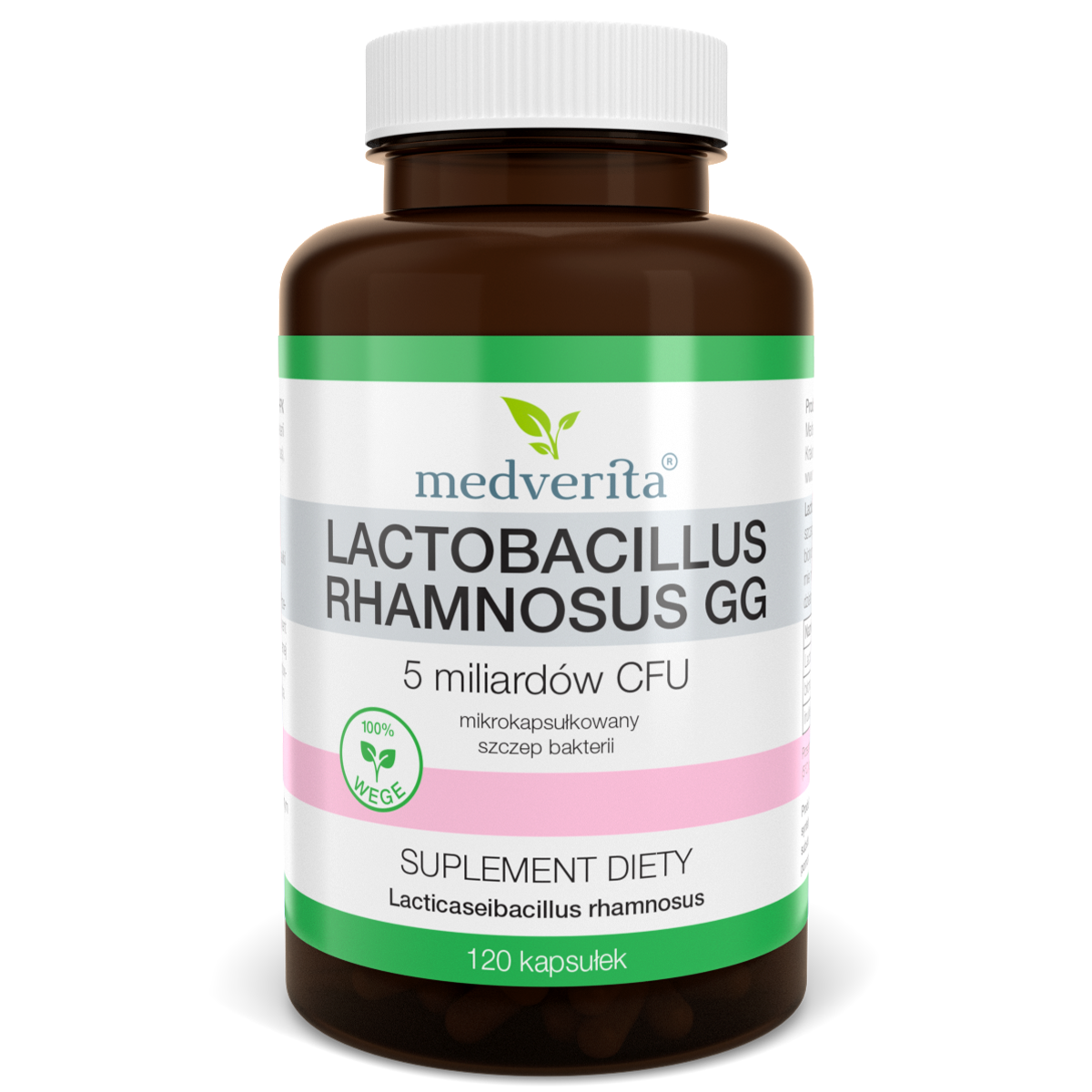 Lactobacillus Rhamnosus 5 Miliard w CFU 120 Kapsu ek Medverita Lactobacillus Rhamnosus 5 Miliard w CFU 120 Kapsu ek Medverita